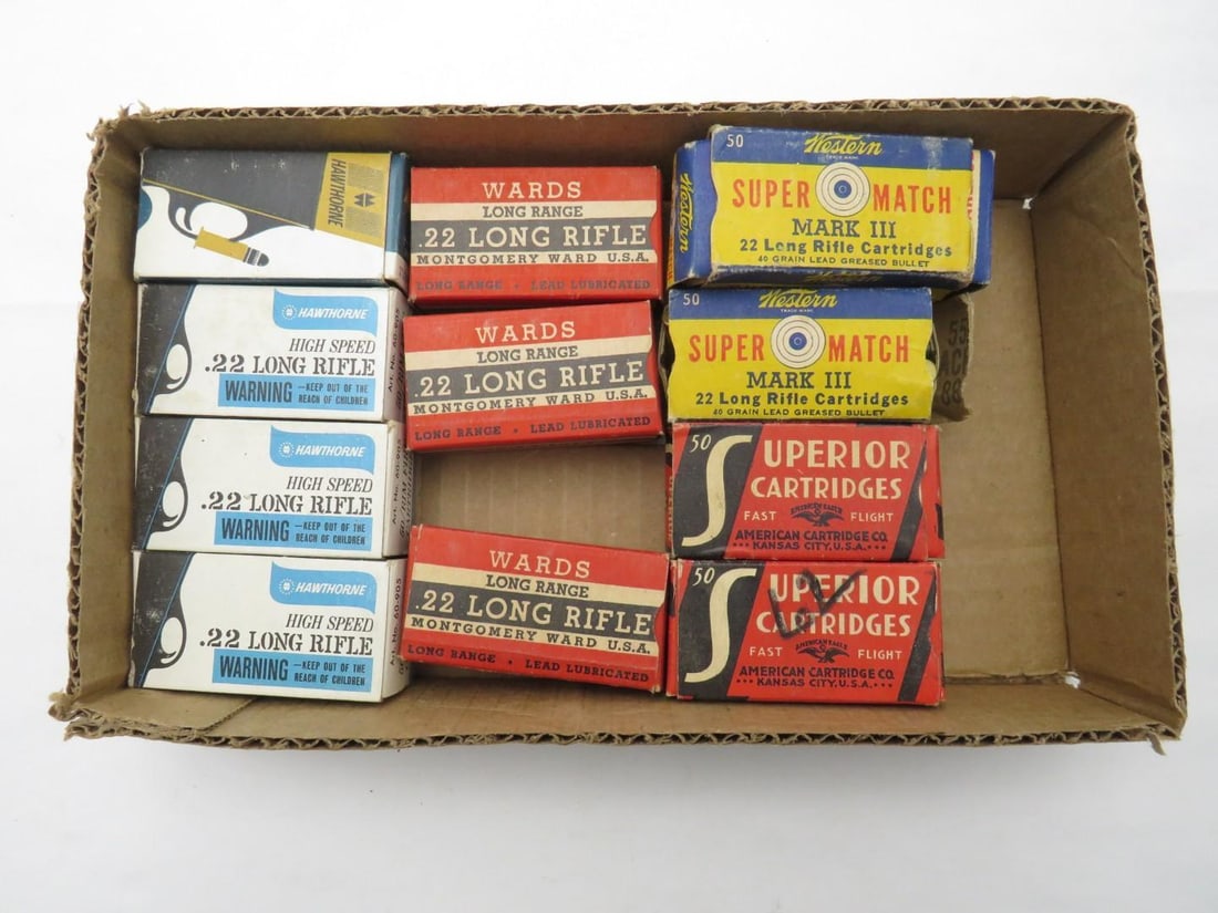 (11) Boxes of Collectible .22 Cartridges (1 of 3)