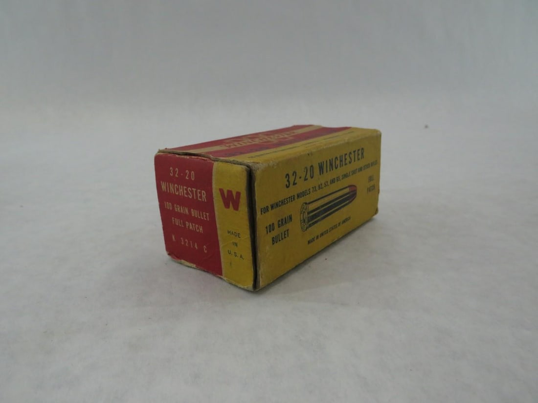(2) Vintage Boxes Winchester 32-20 Boxes W/ Cartridges - 14