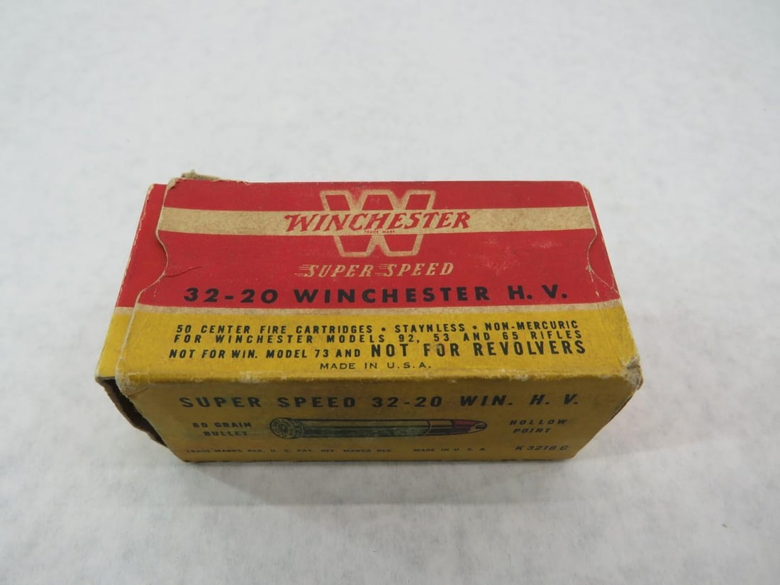 (2) Vintage Boxes Winchester 32-20 Boxes W/ Cartridges - 2