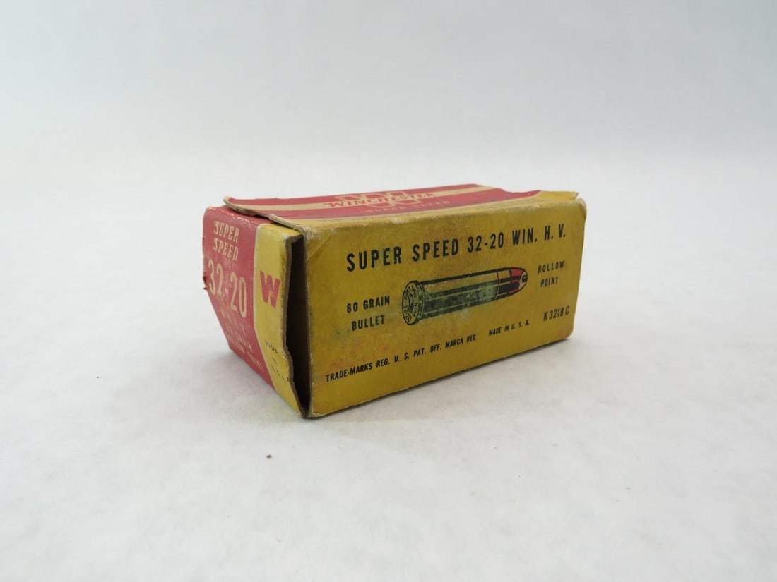 (2) Vintage Boxes Winchester 32-20 Boxes W/ Cartridges - 7
