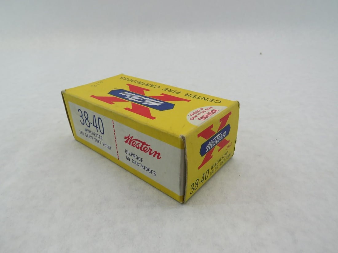 Vintage Box Western "X" 38-40 Cartridges - 3