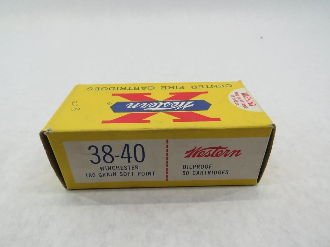 Vintage Box Western "X" 38-40 Cartridges - 4