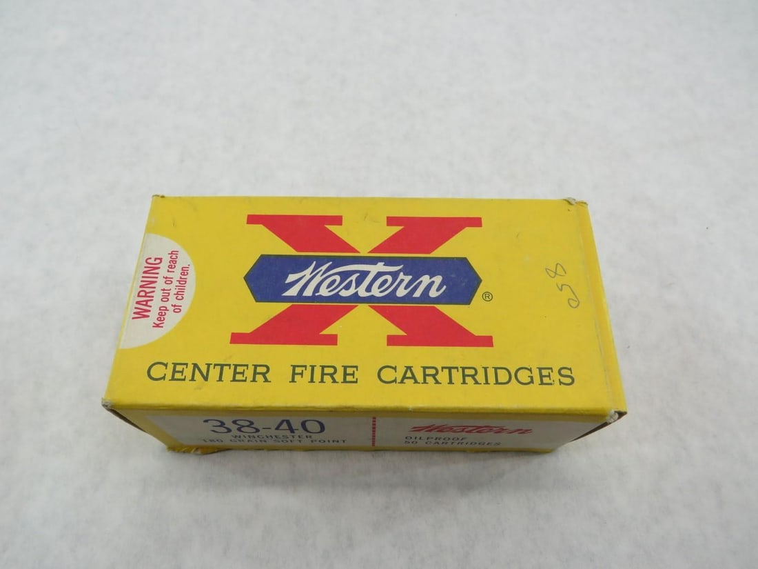 Vintage Box Western "X" 38-40 Cartridges - 7