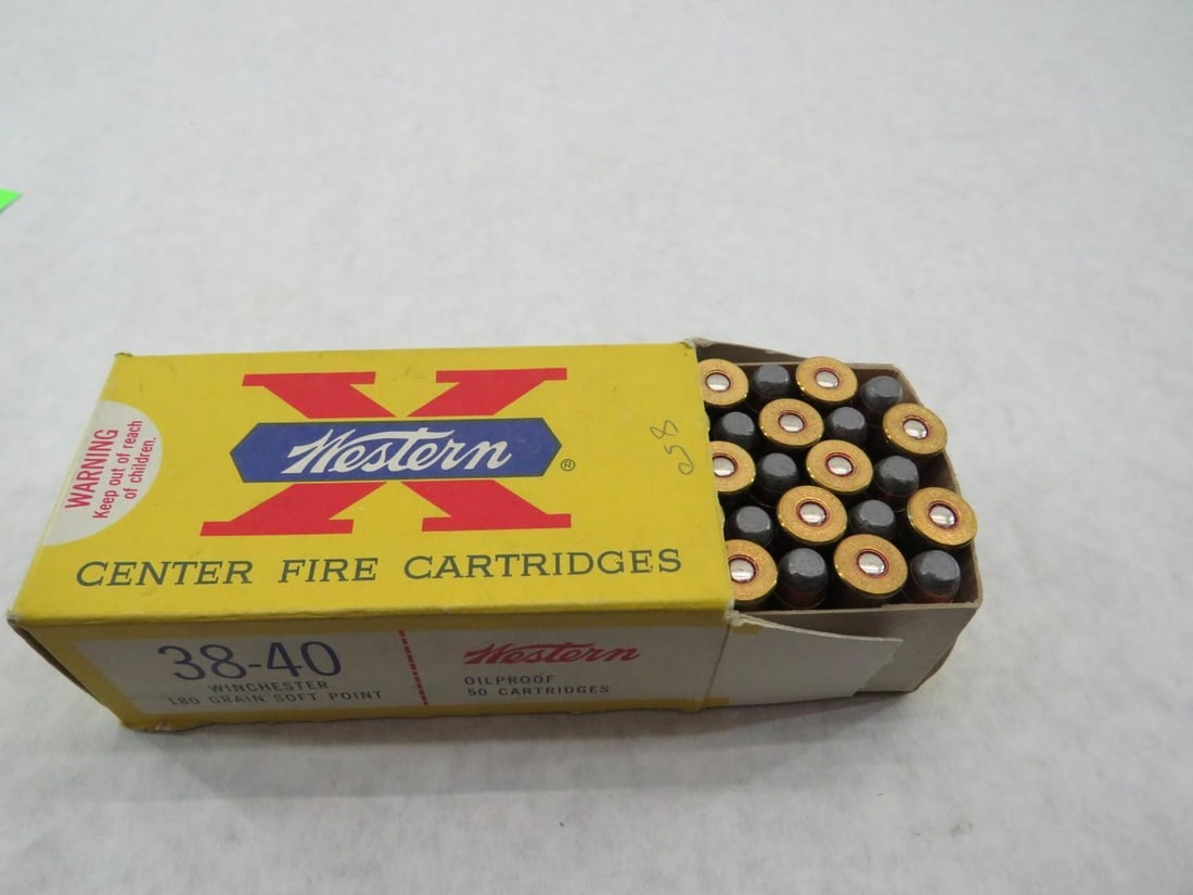 Vintage Box Western "X" 38-40 Cartridges - 9