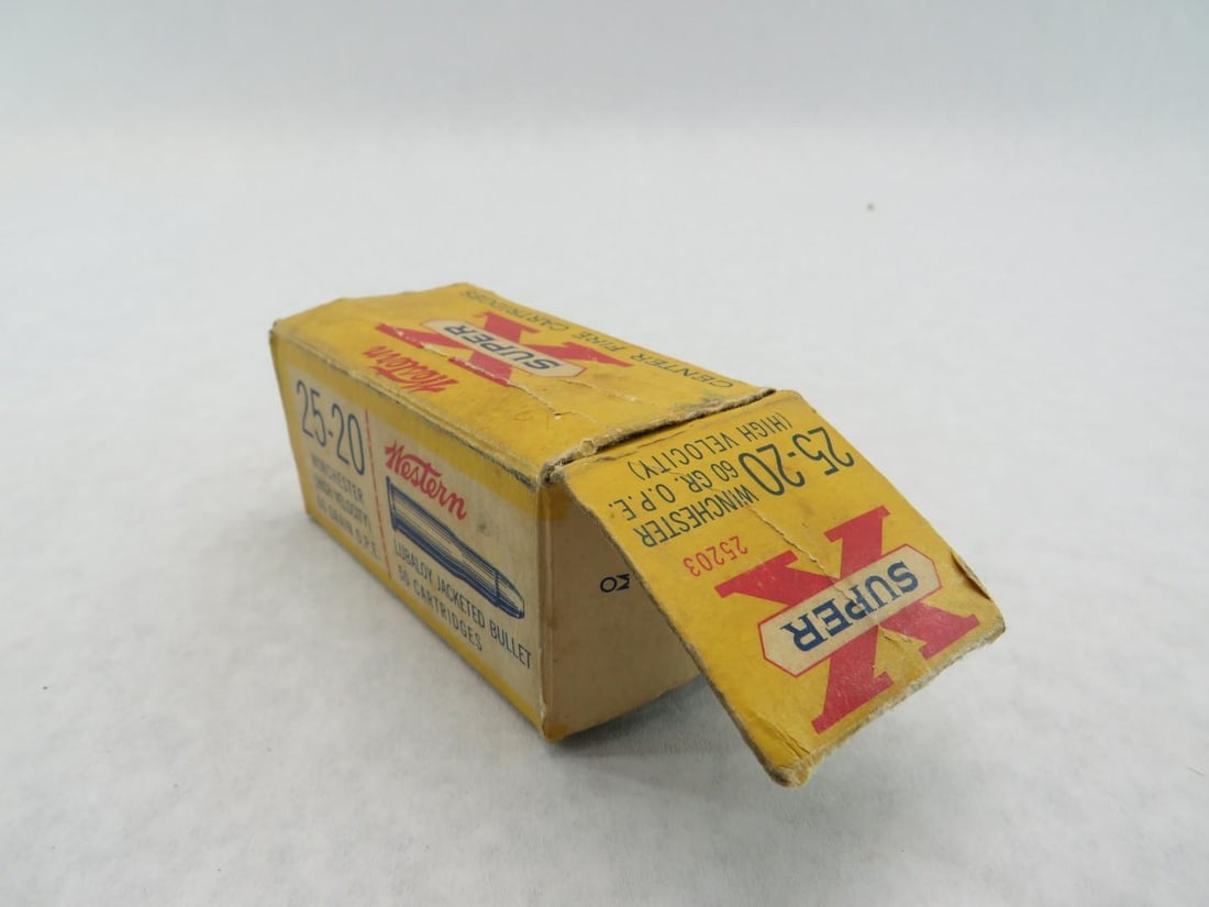 Vintage Box Western Super "X" 25-20 Cartridges - 2
