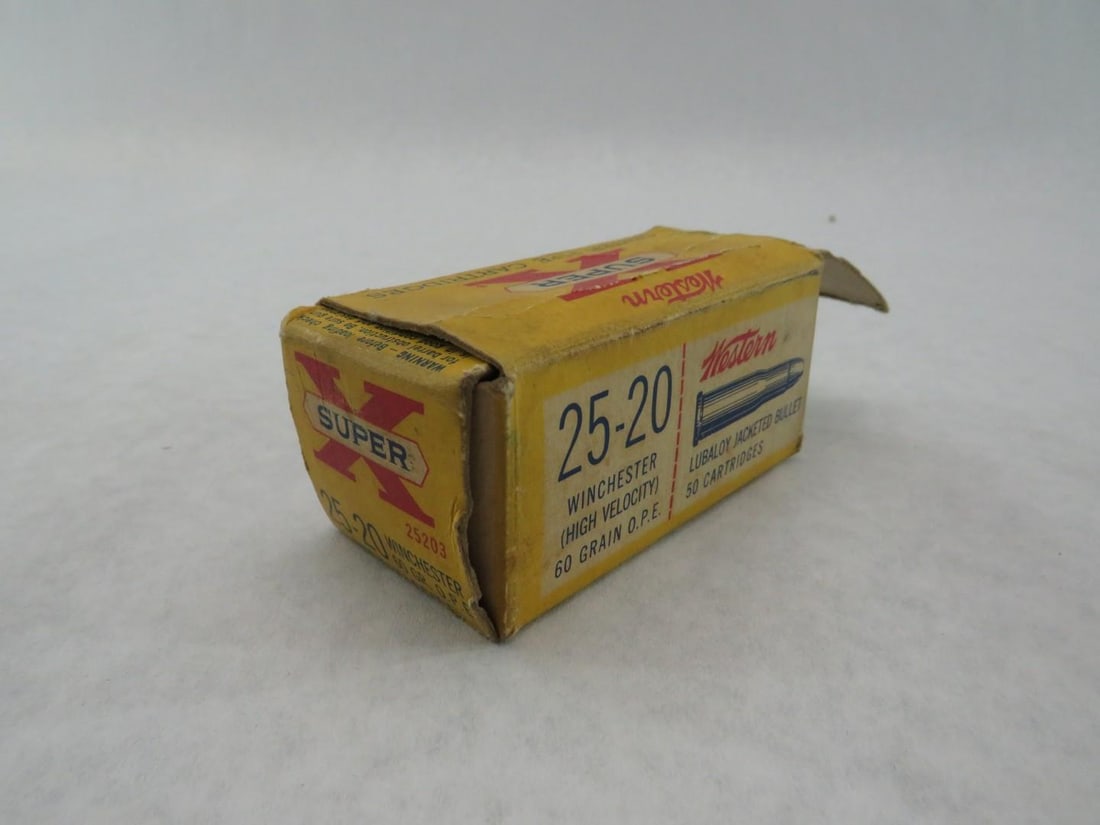 Vintage Box Western Super "X" 25-20 Cartridges - 5