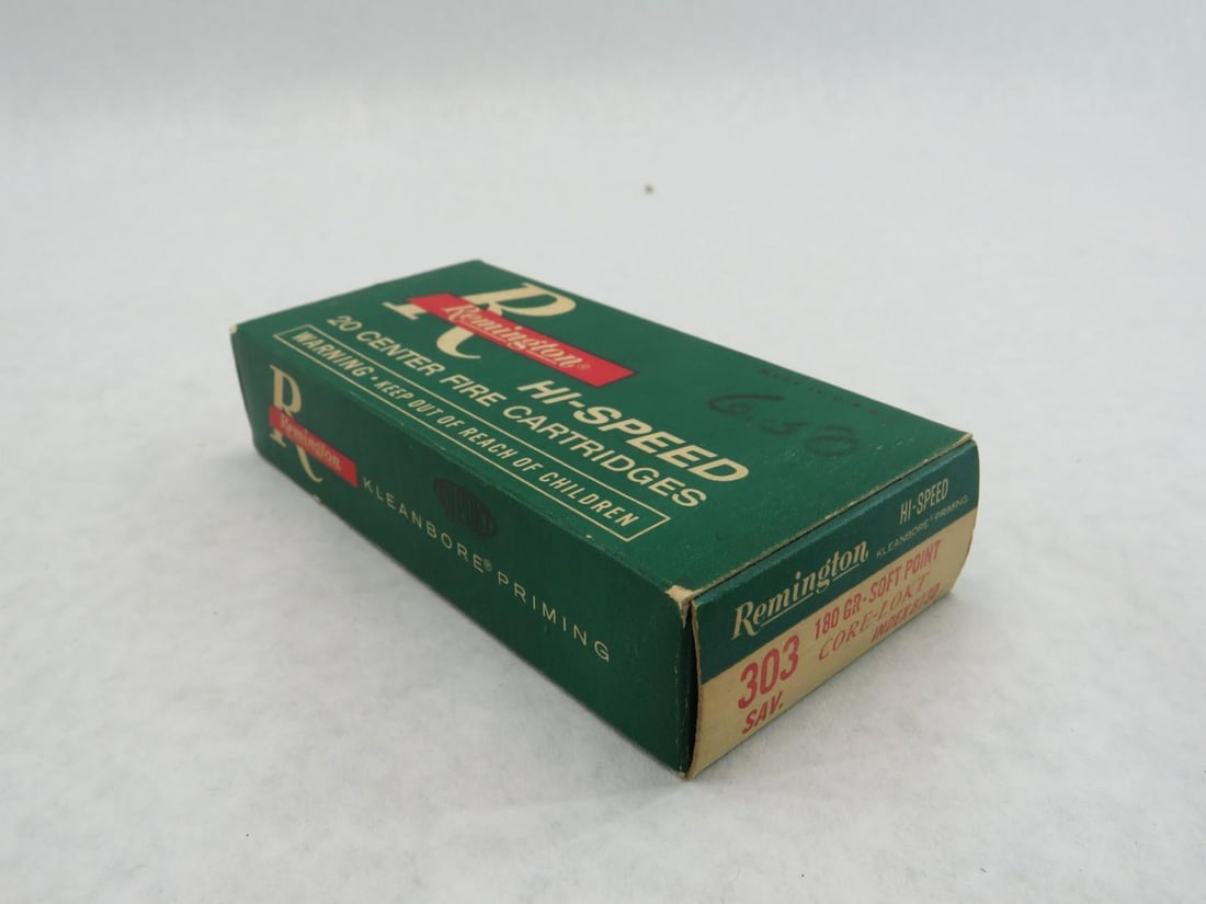 (2) Vintage Boxes Remington Kleanbore 303 Savage - 20