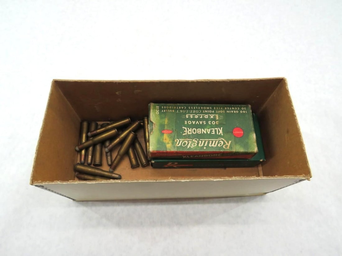 (2) Vintage Boxes Remington Kleanbore 303 Savage - 3
