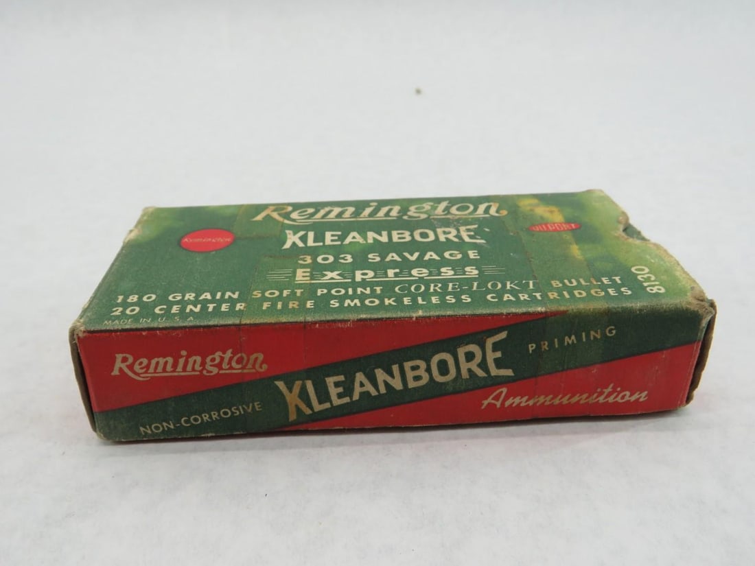 (2) Vintage Boxes Remington Kleanbore 303 Savage - 5