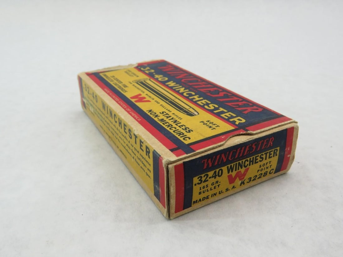 Vintage Box Winchester .32-40 Cartridges - 4