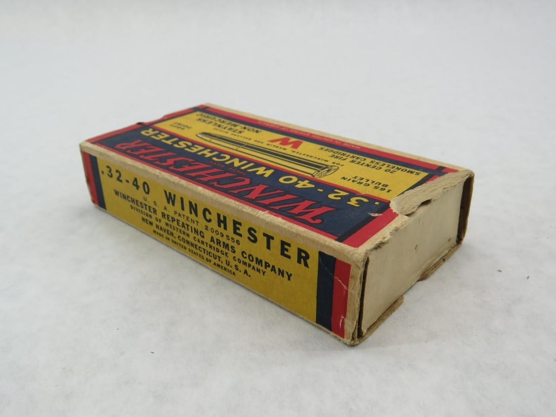 Vintage Box Winchester .32-40 Cartridges - 6