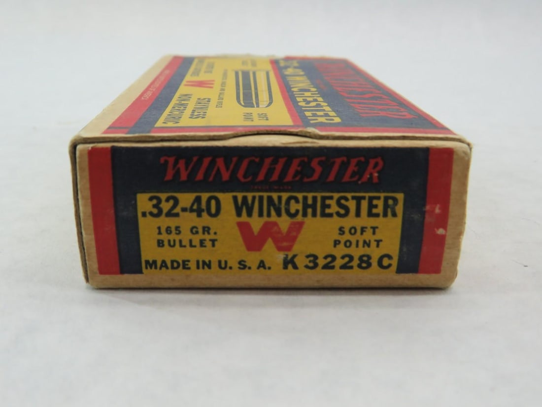 Vintage Box Winchester .32-40 Cartridges - 8