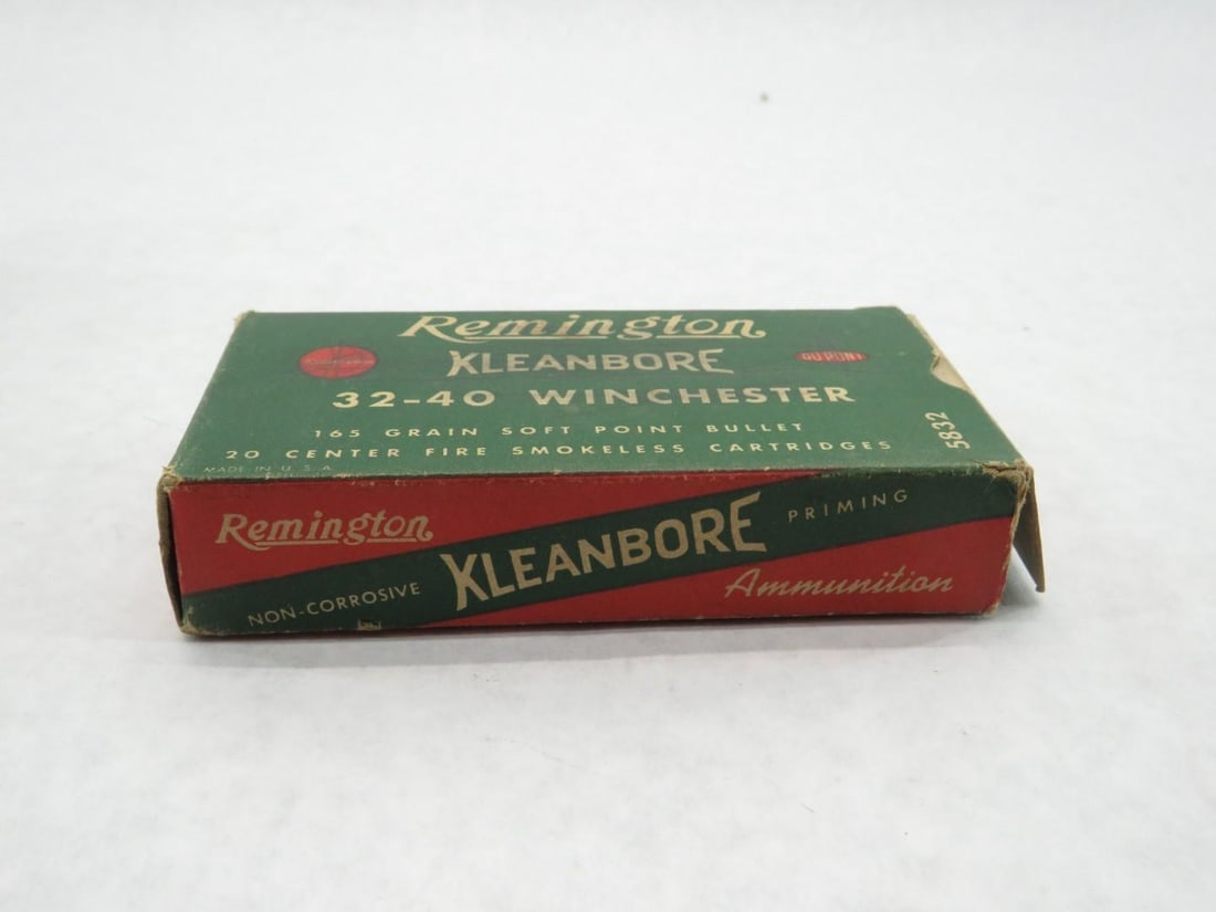 (2) Vintage Boxes Remington .32-40 Winchester Boxes W/ Cartridges - 11