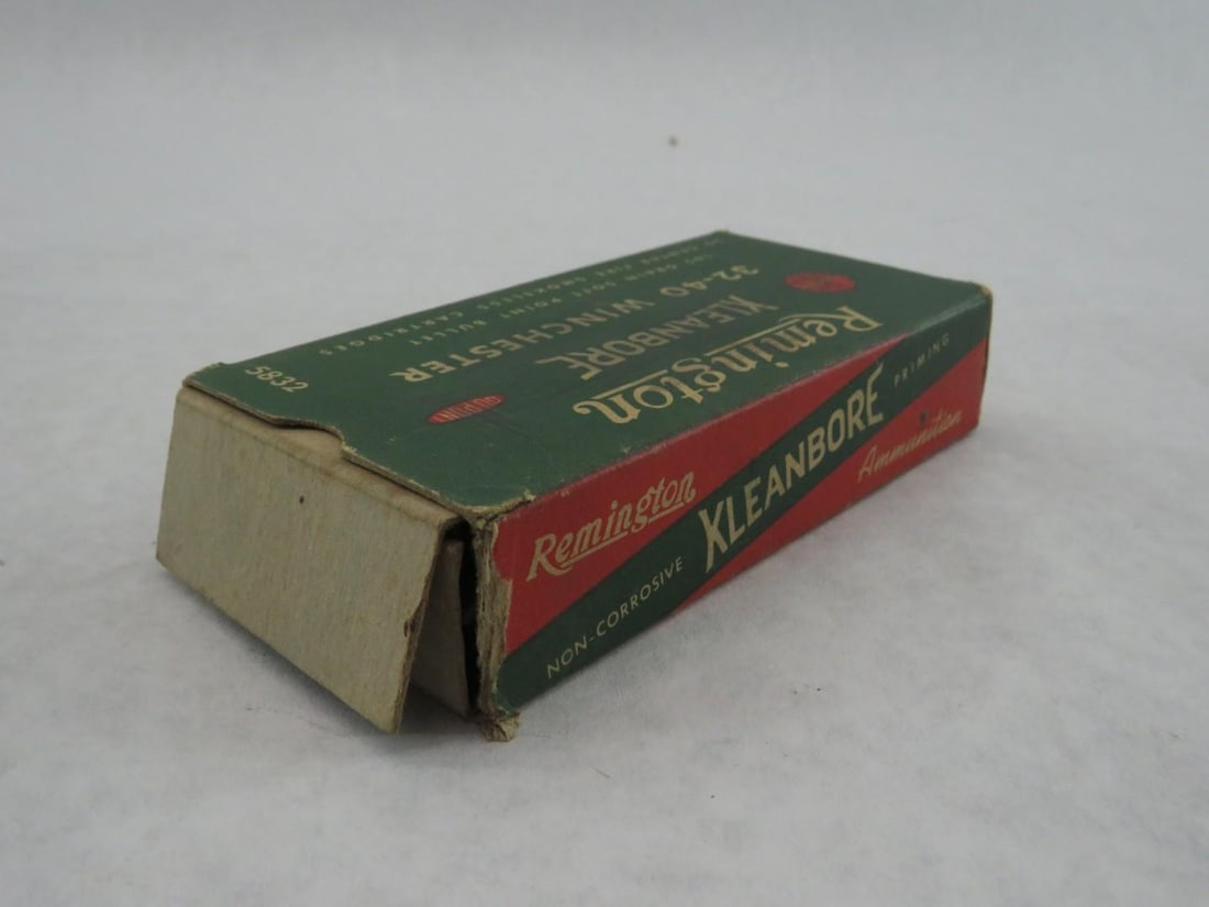 (2) Vintage Boxes Remington .32-40 Winchester Boxes W/ Cartridges - 13