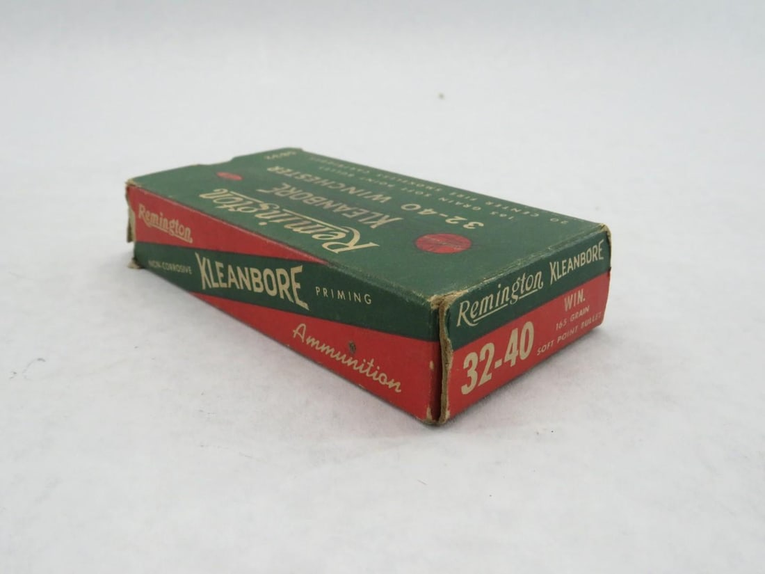 (2) Vintage Boxes Remington .32-40 Winchester Boxes W/ Cartridges - 14