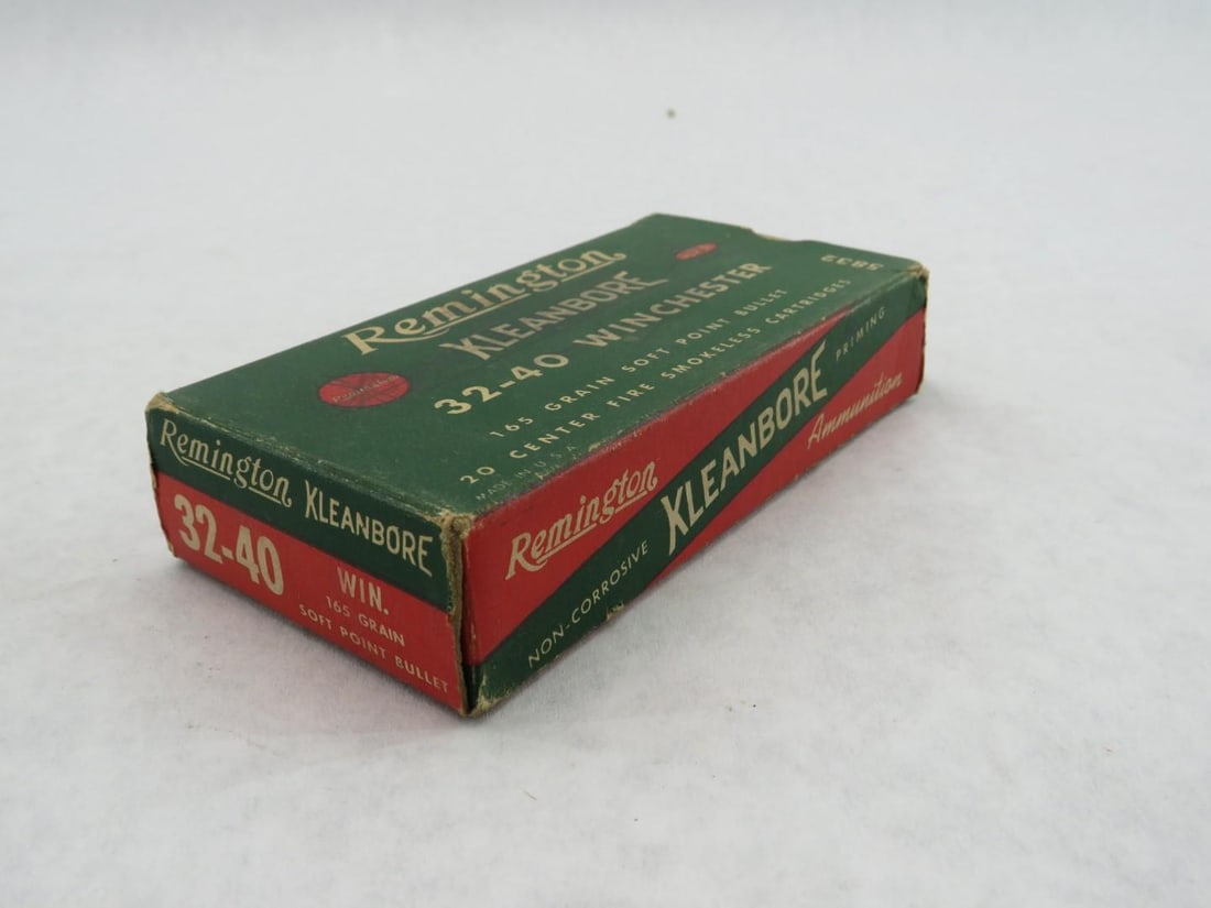 (2) Vintage Boxes Remington .32-40 Winchester Boxes W/ Cartridges - 15