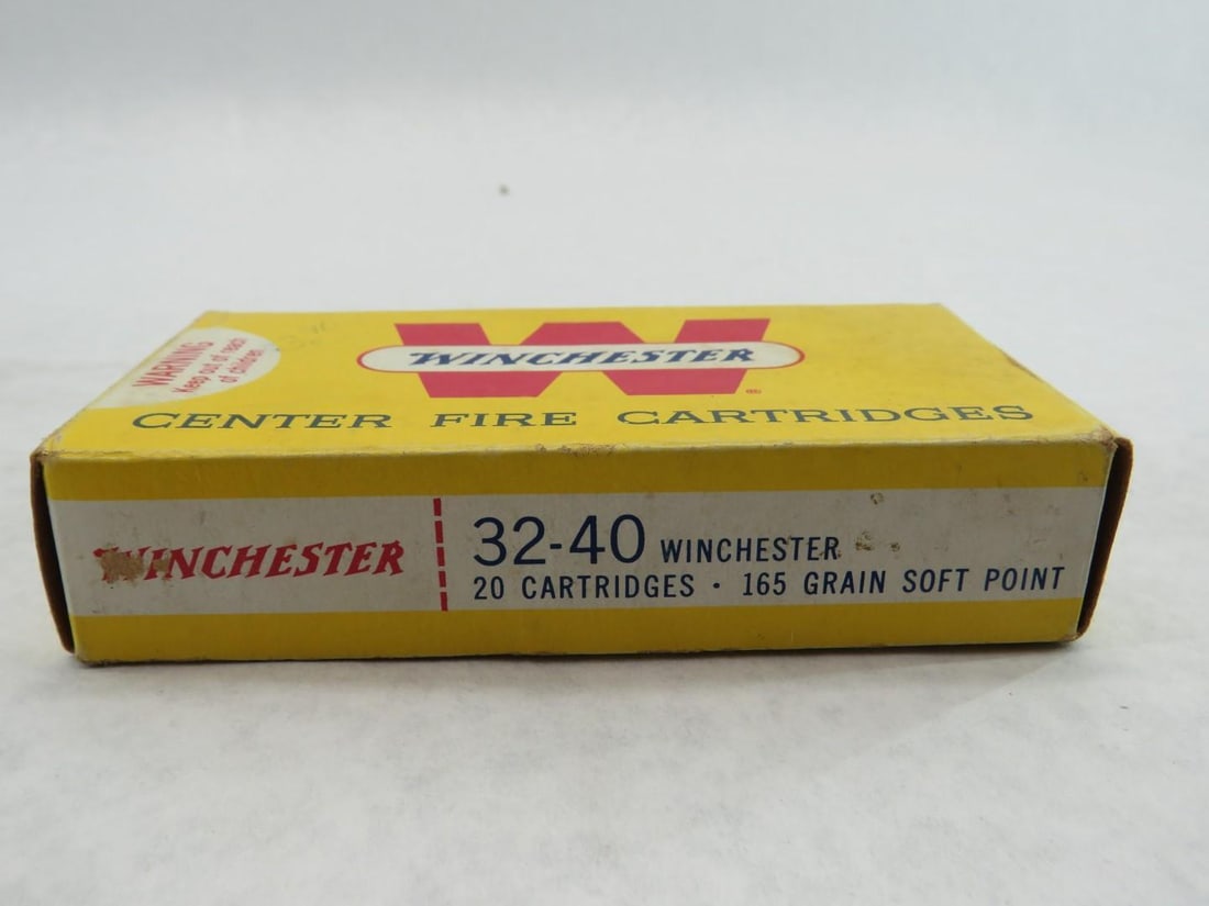 (2) Vintage Boxes Remington .32-40 Winchester Boxes W/ Cartridges - 3