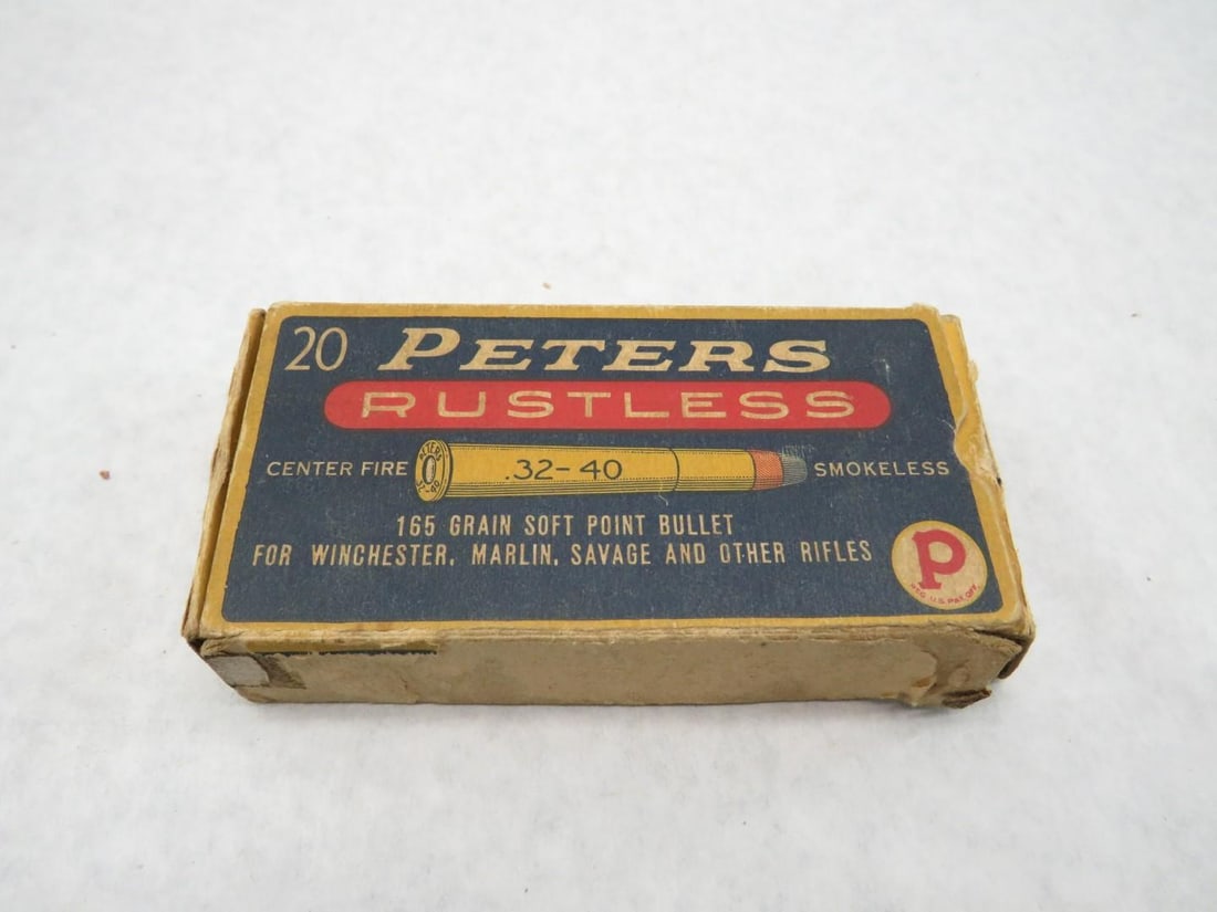 (3) Vintage Boxes Remington & Peters .32-40 Boxes W/ Cartridges - 16