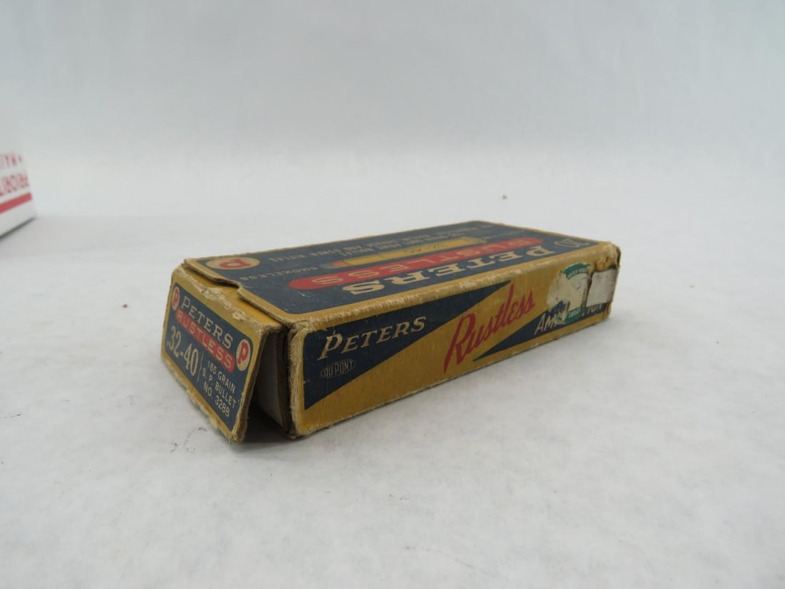 (3) Vintage Boxes Remington & Peters .32-40 Boxes W/ Cartridges - 18