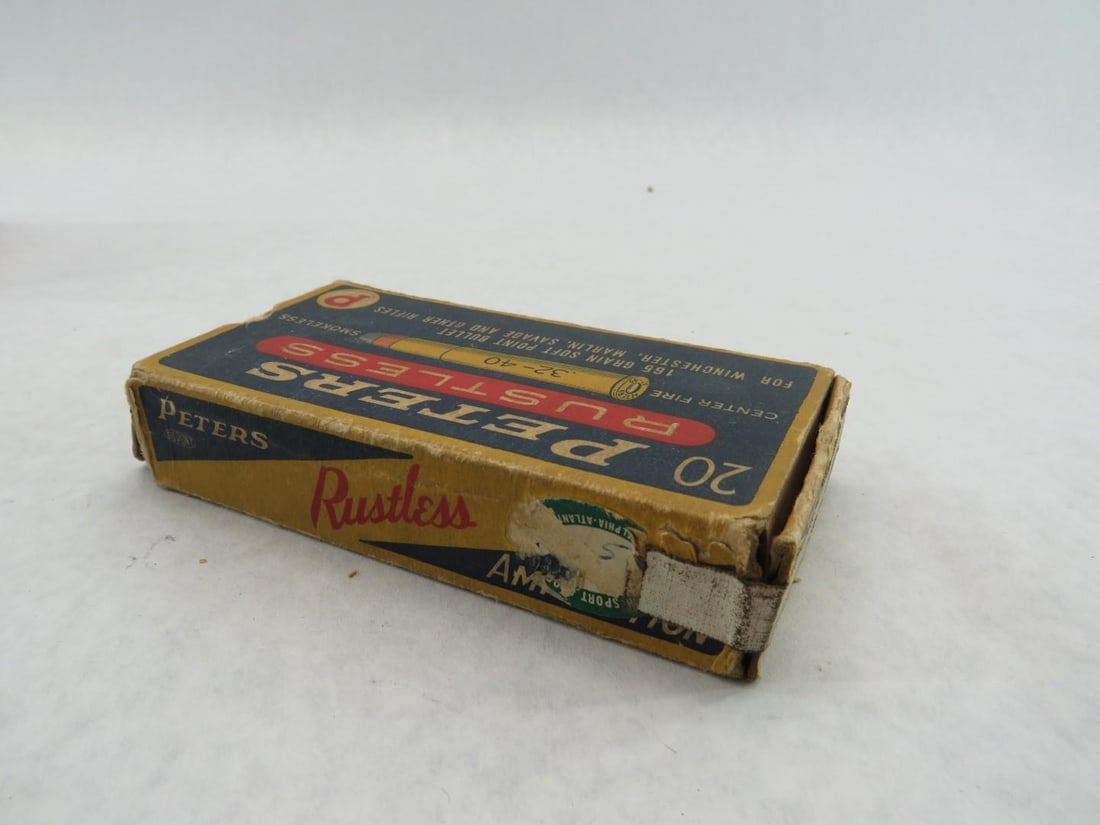 (3) Vintage Boxes Remington & Peters .32-40 Boxes W/ Cartridges - 19
