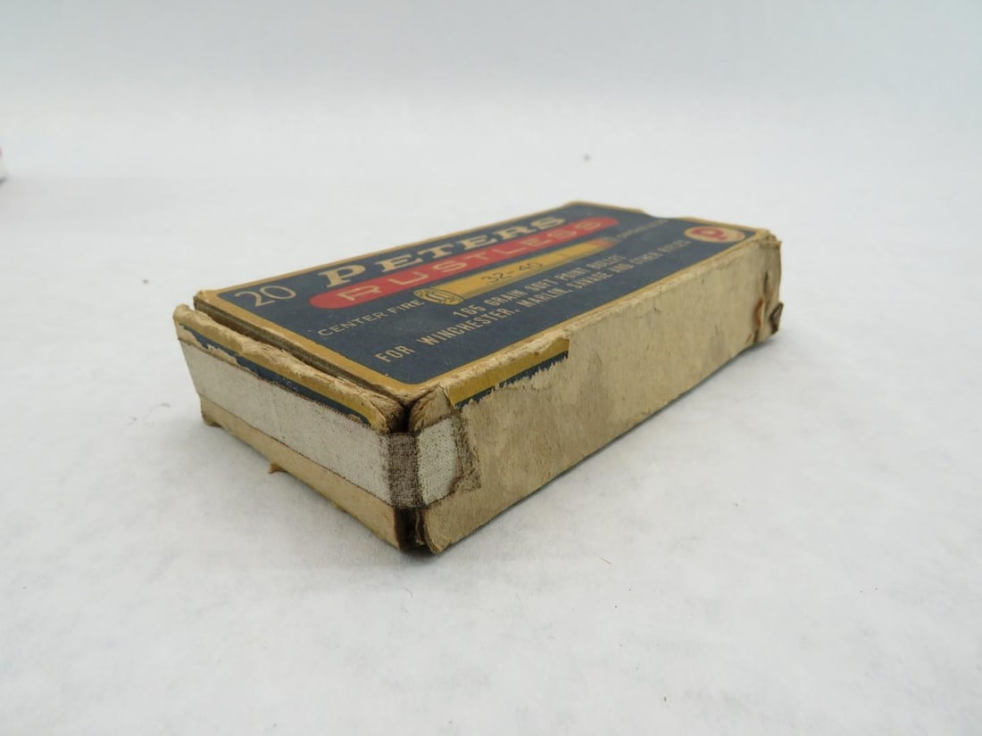 (3) Vintage Boxes Remington & Peters .32-40 Boxes W/ Cartridges - 20