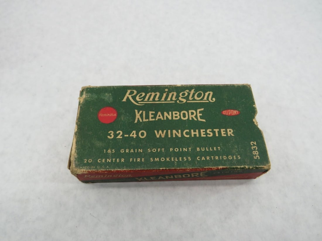 (3) Vintage Boxes Remington & Peters .32-40 Boxes W/ Cartridges - 2