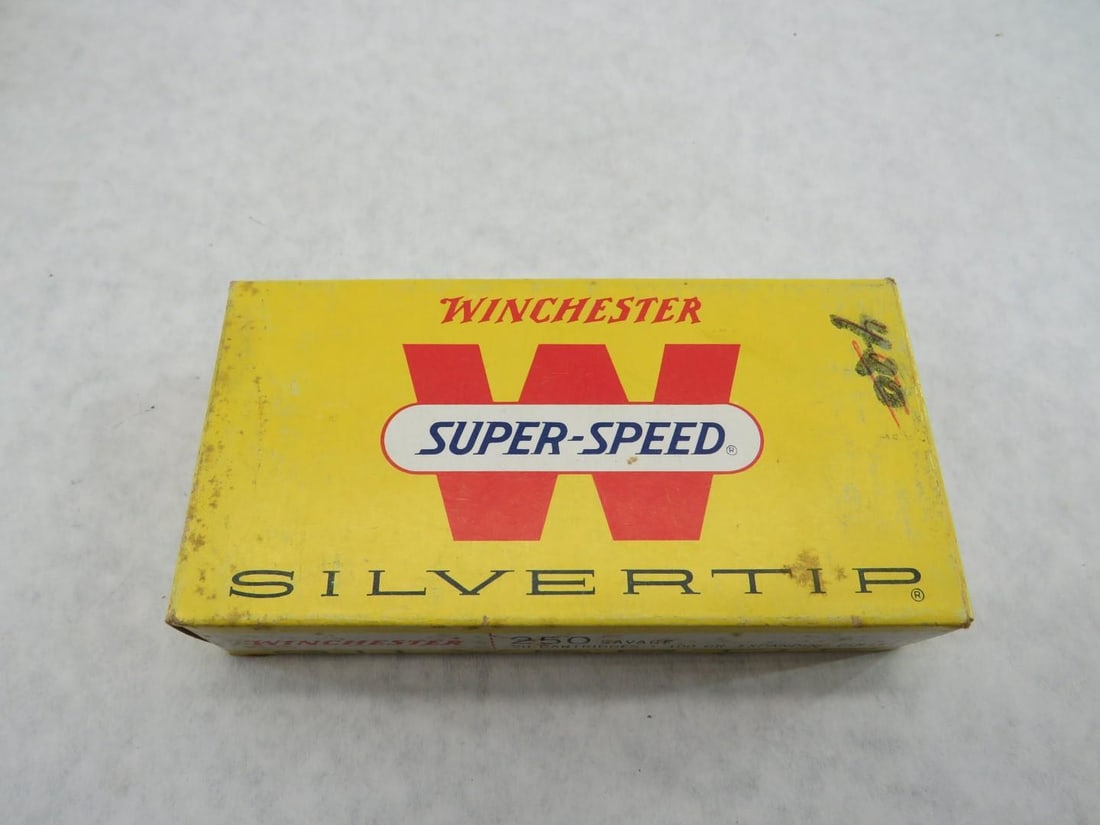 (4) Vintage Boxes Winchester 250 Savage Silvertip Cartridges - 2