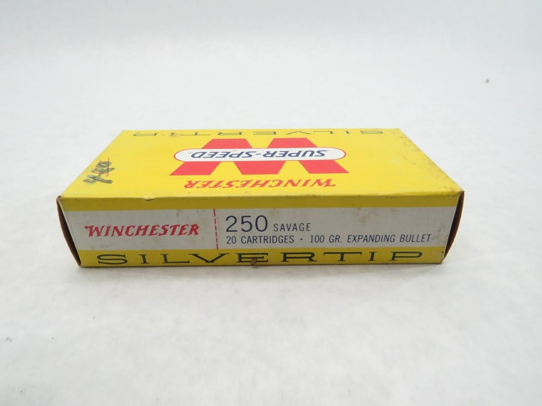 (4) Vintage Boxes Winchester 250 Savage Silvertip Cartridges - 5