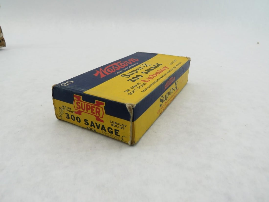 (3) Vintage Boxes Winchester 300 Savage Cartridges - 12