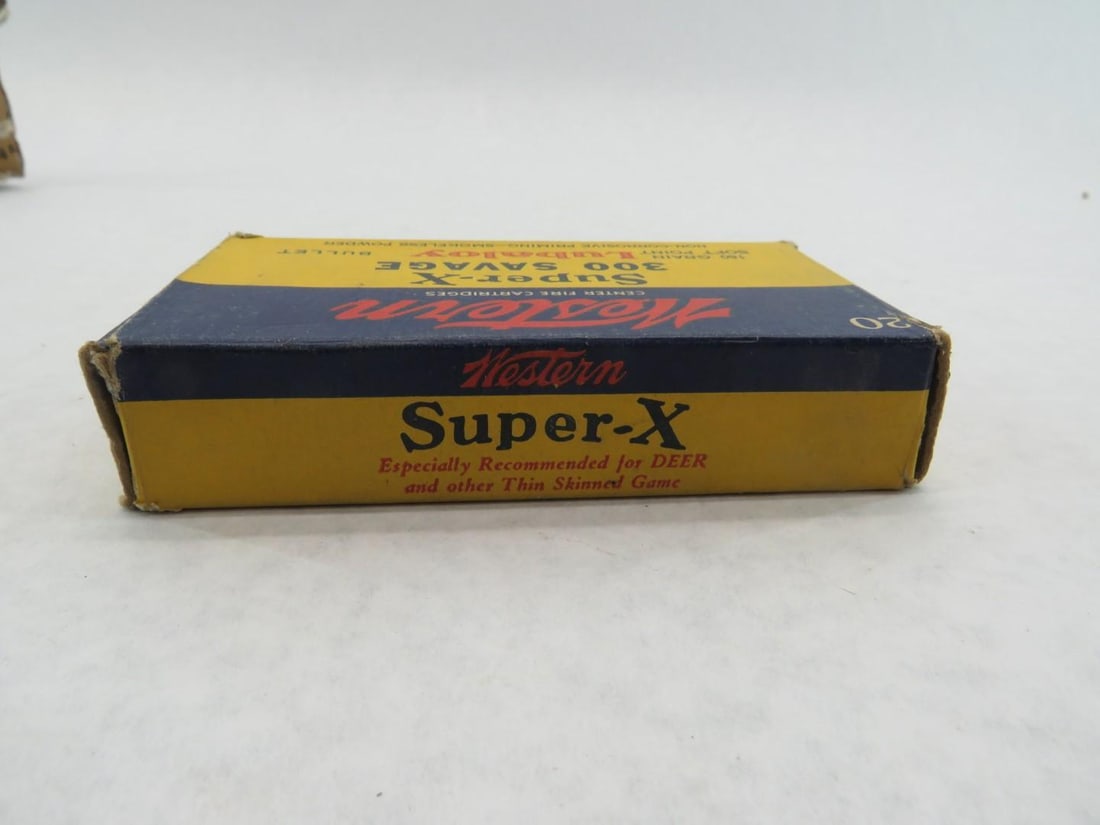 (3) Vintage Boxes Winchester 300 Savage Cartridges - 14