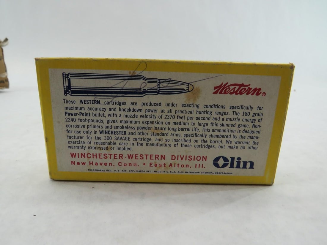 (3) Vintage Boxes Winchester 300 Savage Cartridges - 7
