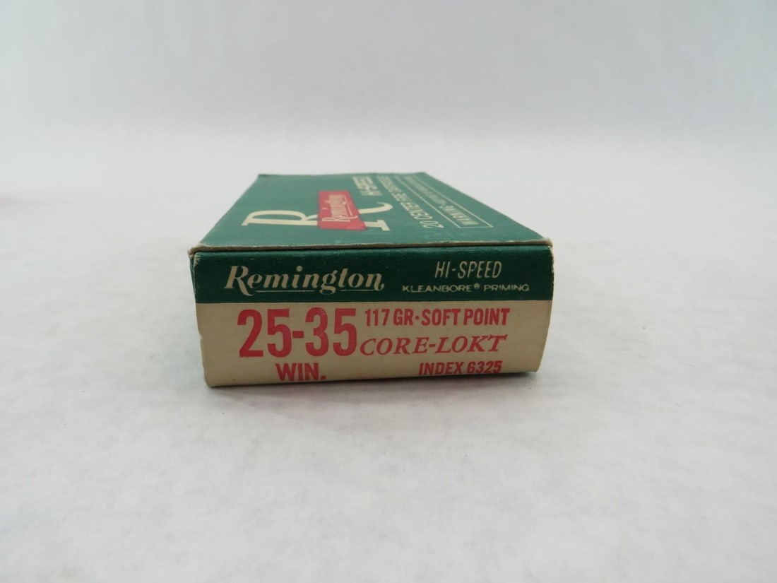 (3) Vintage Boxes Remington .25-35 Cartridges - 4