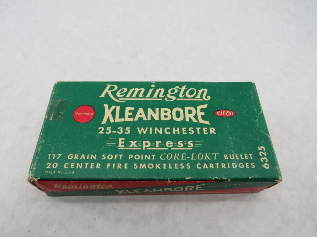 (3) Vintage Boxes Remington .25-35 Cartridges - 9