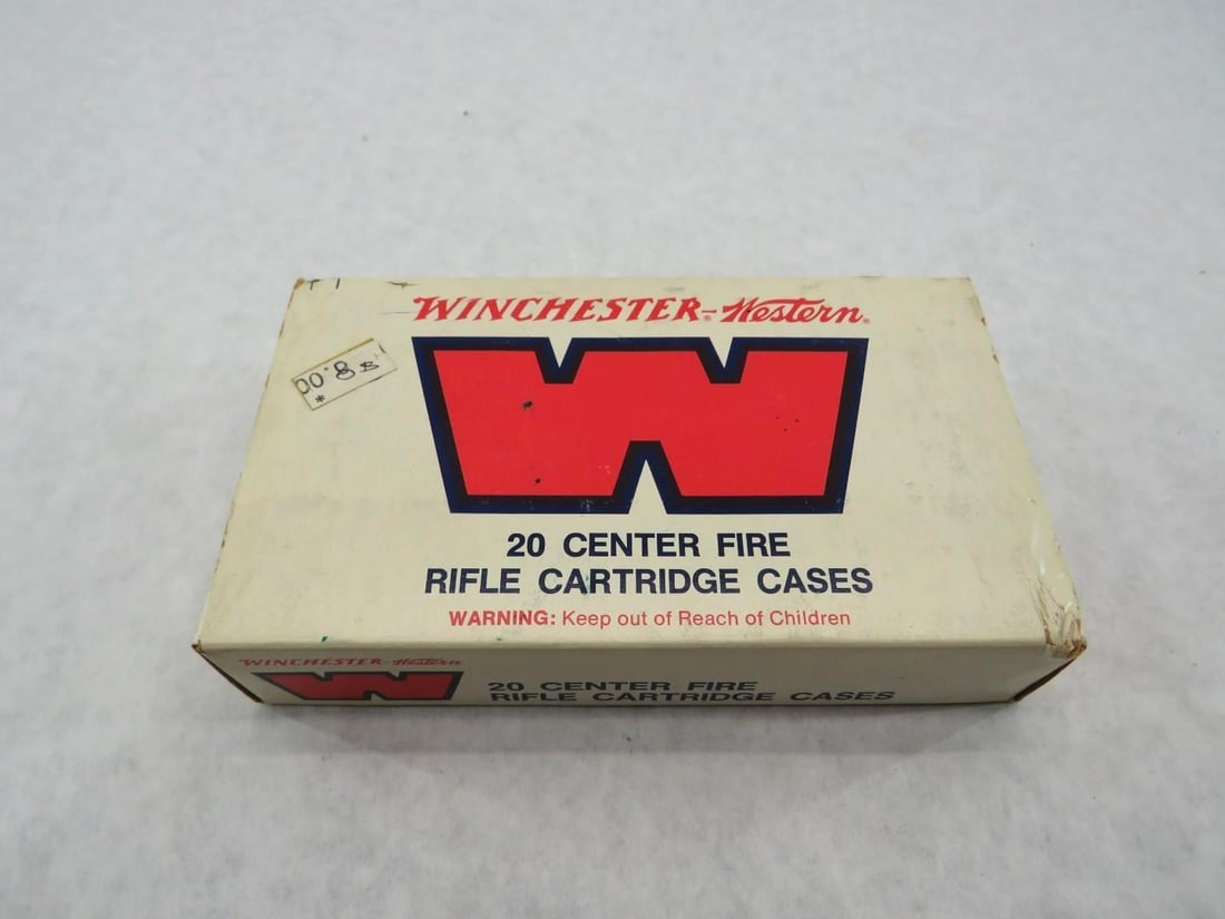 (1) Vintage Box of Winchester-Western .348 Unprimed Cartridge Casings (1 of 7)