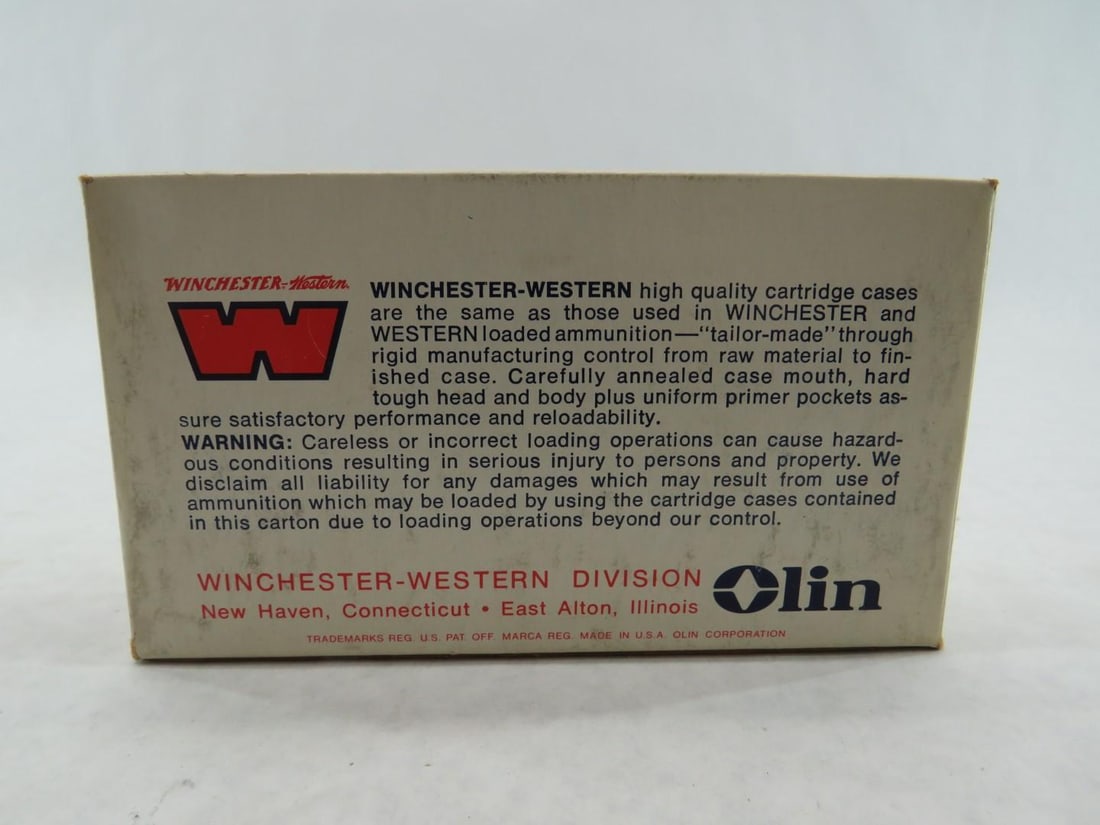 (1) Vintage Box of Winchester-Western .348 Unprimed Cartridge Casings - 6