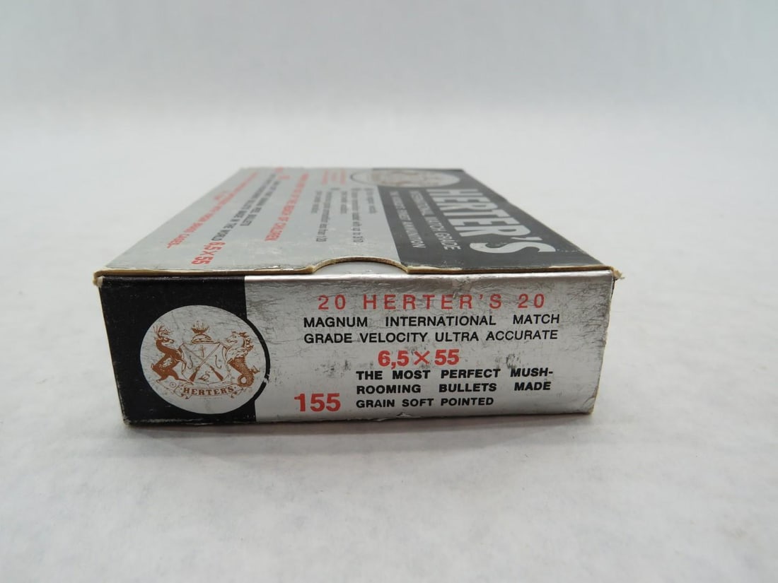 (2) Boxes of Herter's 6.5 x 55 Cartridges - 13