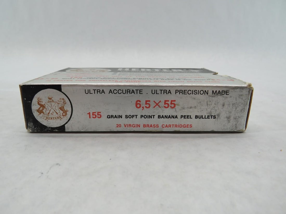(2) Boxes of Herter's 6.5 x 55 Cartridges - 3