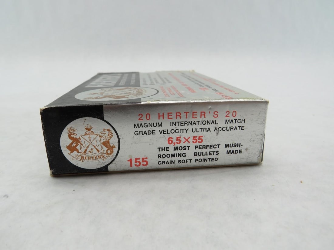 (2) Boxes of Herter's 6.5 x 55 Cartridges - 4