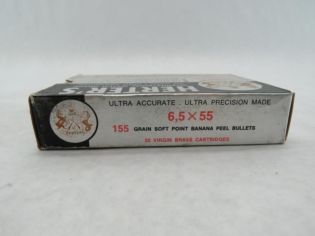 (2) Boxes of Herter's 6.5 x 55 Cartridges - 5