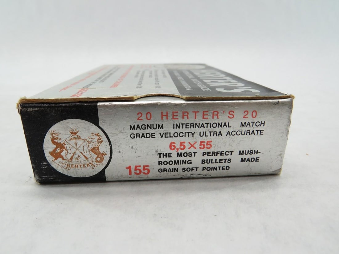 (2) Boxes of Herter's 6.5 x 55 Cartridges - 6