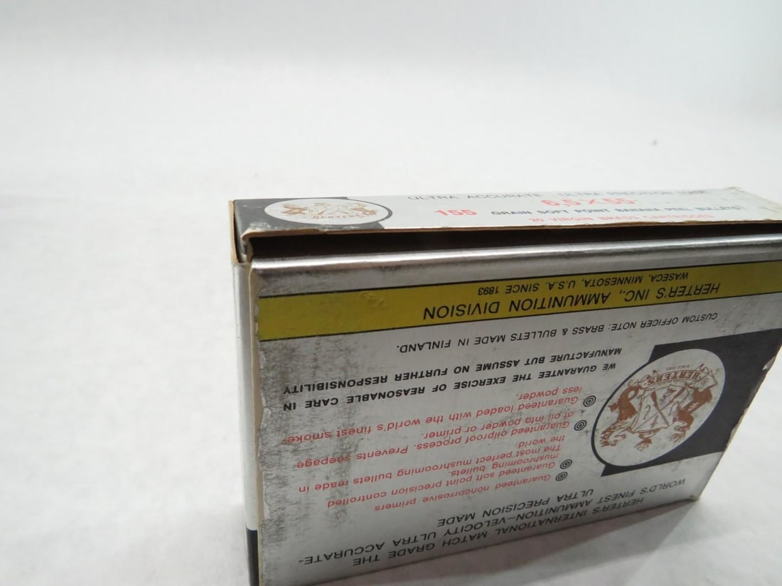(2) Boxes of Herter's 6.5 x 55 Cartridges - 9
