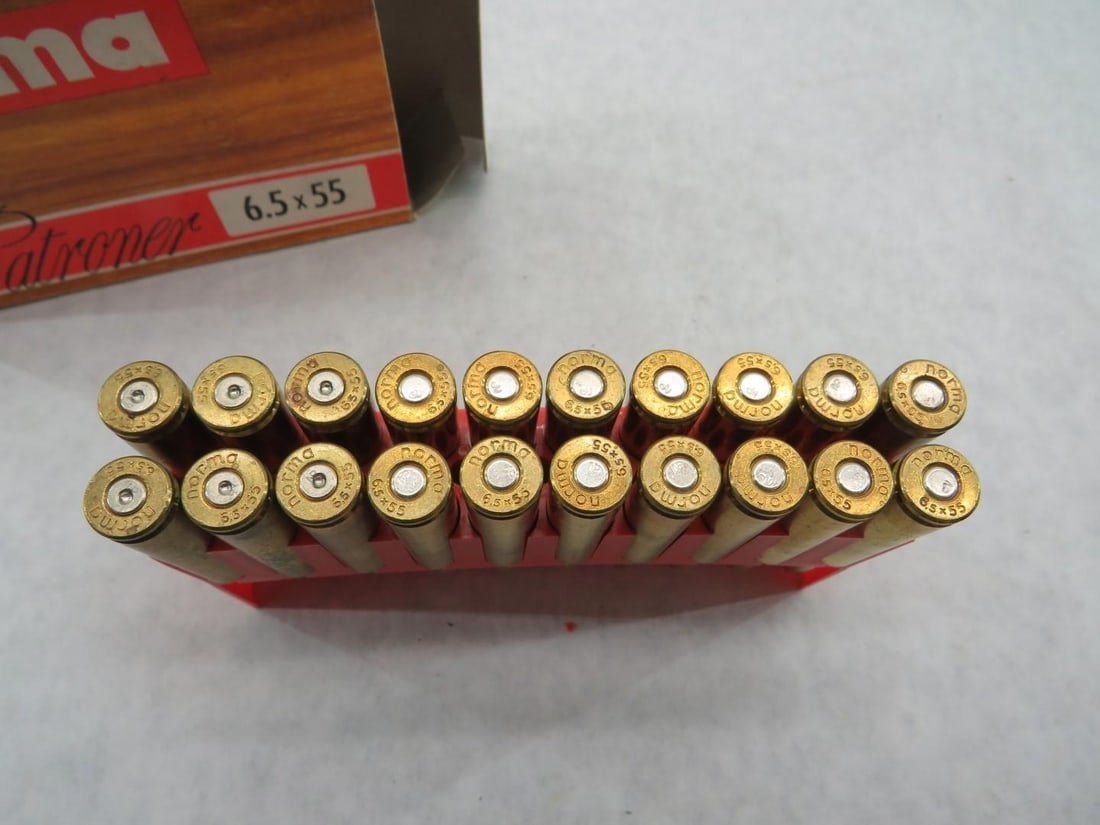 (4) Boxes of Norma 6.5 x 55 Cartridges - 12