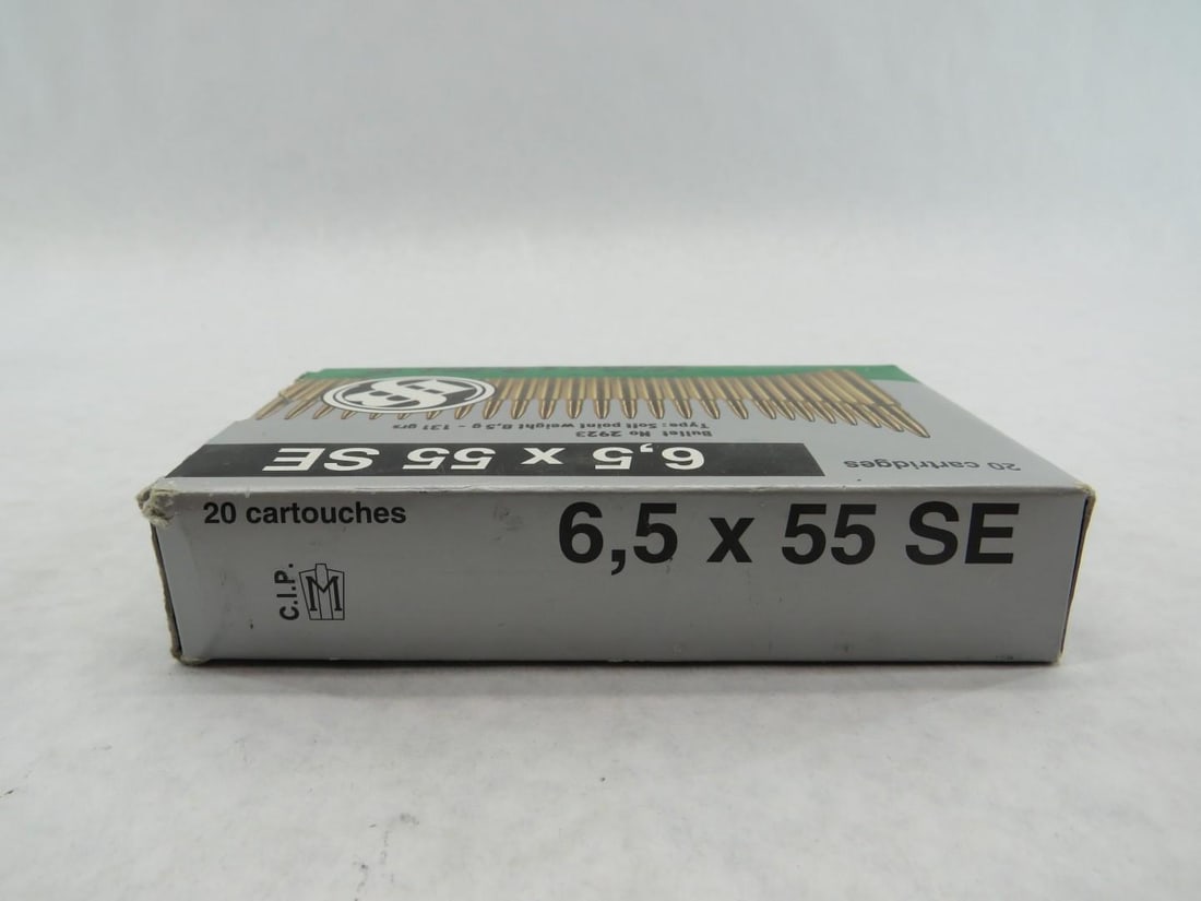 (4) Boxes of Assorted 6.5 x 55 Cartridges - 11