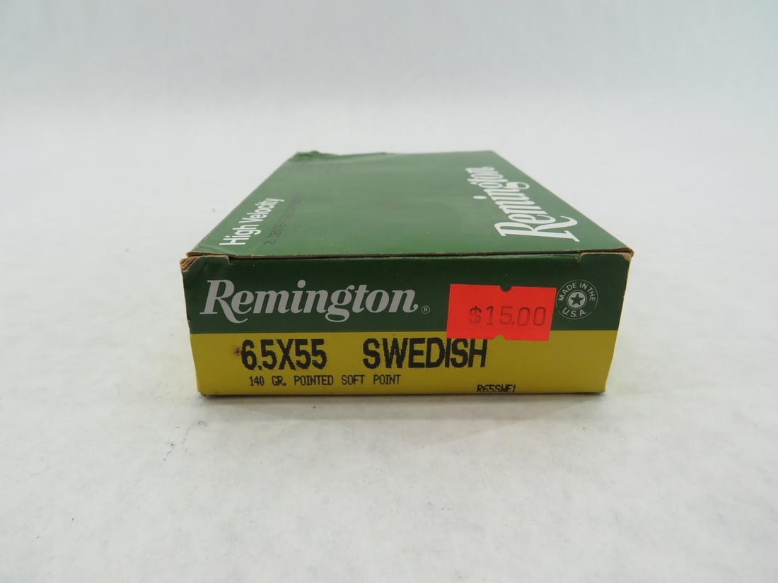 (4) Boxes of Assorted 6.5 x 55 Cartridges - 19