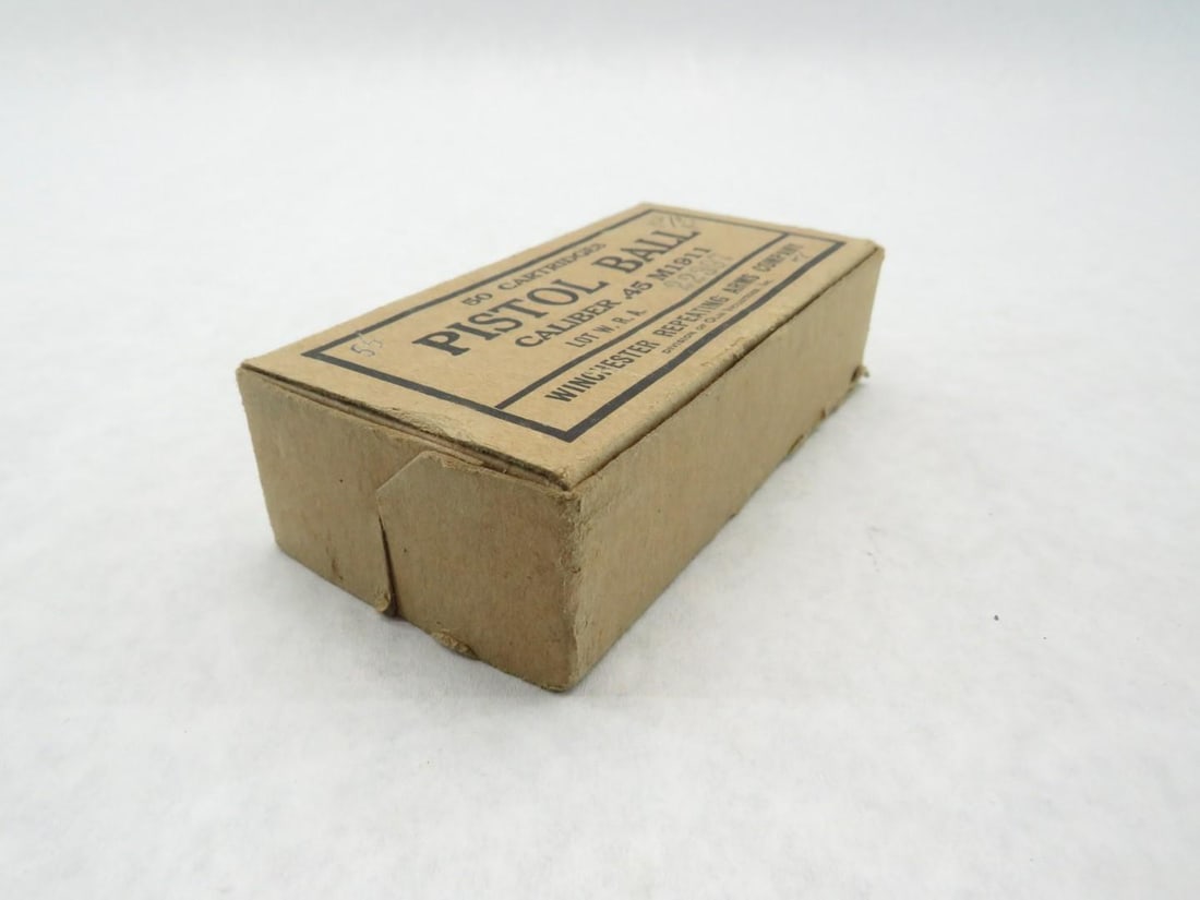 (1) Vintage Boxes Winchester .45 Cartridge Casings - 2