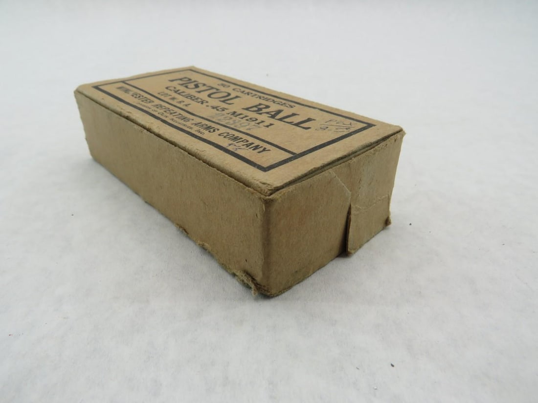 (1) Vintage Boxes Winchester .45 Cartridge Casings - 3