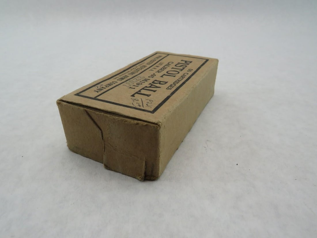 (1) Vintage Boxes Winchester .45 Cartridge Casings - 4