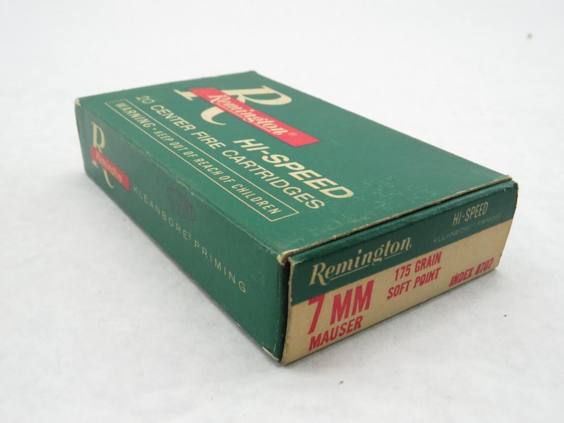 (3) Vintage Boxes Remington 7mm Mauser Cartridges - 11