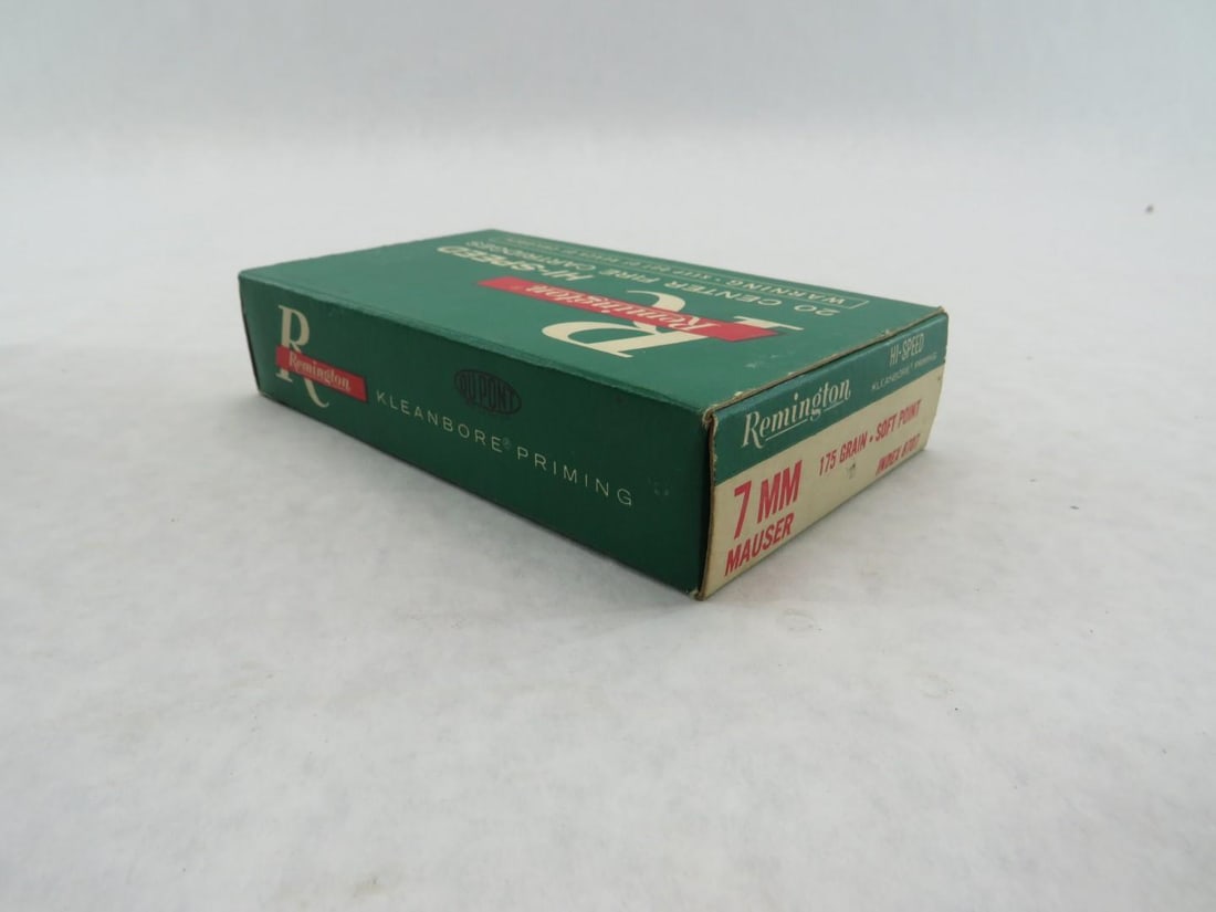 (3) Vintage Boxes Remington 7mm Mauser Cartridges - 17