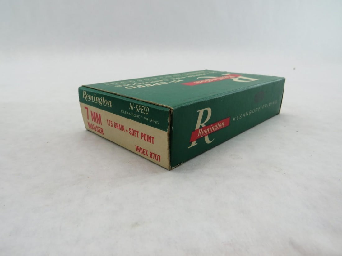 (3) Vintage Boxes Remington 7mm Mauser Cartridges - 18